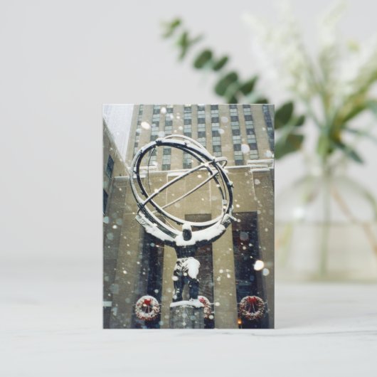 sneeuwatlas briefkaart (Staand voorkant)