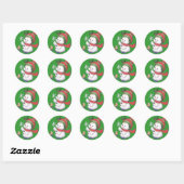sneeuwbaby ronde sticker (Vel)