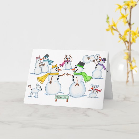 Sneeuwbal Kaart (Gele Bloem)