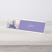 Sneeuwbal Kerstboom winter sneeuwval Bureau Naambordje (Voorkant)