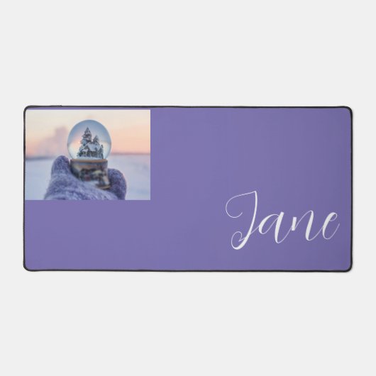 Sneeuwbal Kerstboom winter sneeuwval Bureaumat (Voorkant)