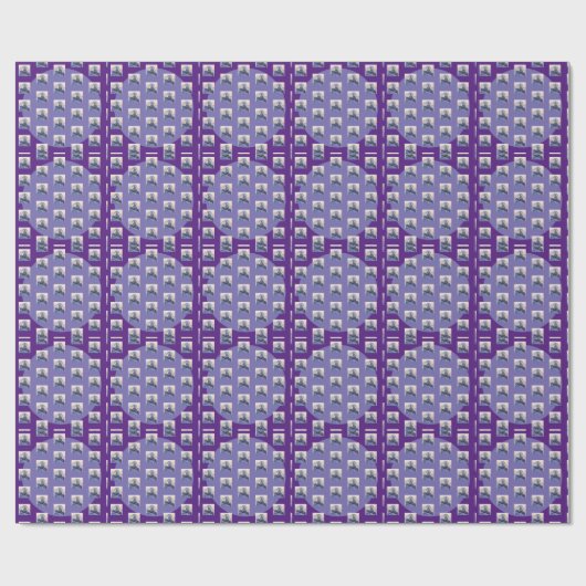 Sneeuwbal Kerstboom winter sneeuwval Cadeaupapier (Vlak)