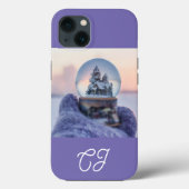 Sneeuwbal Kerstboom winter sneeuwval Case-Mate iPhone Case (Achterkant)