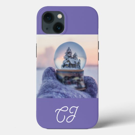Sneeuwbal Kerstboom winter sneeuwval Case-Mate iPhone Case (Achterkant)