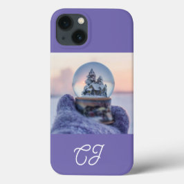 Sneeuwbal Kerstboom winter sneeuwval Case-Mate iPhone Case