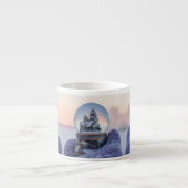 Sneeuwbal Kerstboom winter sneeuwval Espresso Kop (Voorkant)