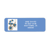 Sneeuwbal Kerstboom winter sneeuwval Etiket (Voorkant)