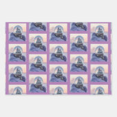 Sneeuwbal Kerstboom winter sneeuwval Inpakpapier Vel (Voorkant 3)