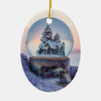 Sneeuwbal Kerstboom winter sneeuwval Keramisch Ornament