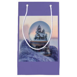 Sneeuwbal Kerstboom winter sneeuwval Klein Cadeauzakje