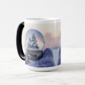 Sneeuwbal Kerstboom winter sneeuwval Magische Mok (Voorkant links)