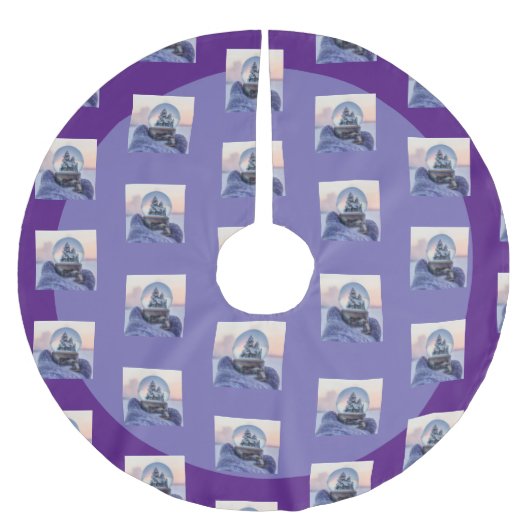 Sneeuwbal Kerstboom winter sneeuwval Rok (Voorkant)