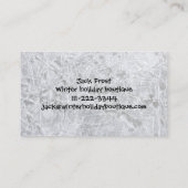 Sneeuwbal Kerstboom winter sneeuwval Visitekaartje (Achterkant)