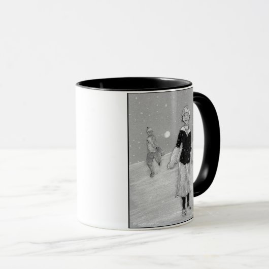 sneeuwbal mok (Voorkant rechts)