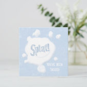 Sneeuwbal Splat. partijuitnodiging Kaart (Staand voorkant)