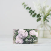 Sneeuwbal Struik Retro Bloemen Groene Achtergrond Visitekaartje (Staand voorkant)