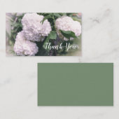 Sneeuwbal Struik Retro Bloemen Groene Achtergrond Visitekaartje (Voorkant / Achterkant)