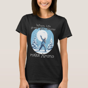 Sneeuwbal vecht met Ammo voor grappige Sneeuwballe T-shirt