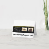 Sneeuwbal Vechten  Victoriaans Kerst Feestdagen Kaart (Achterkant)