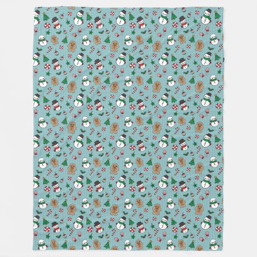 Sneeuwbaldeken Fleece Deken (Voorkant)