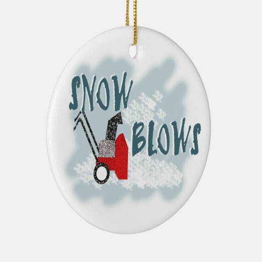 Sneeuwbalg Keramisch Ornament (Rechts)