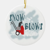 Sneeuwbalg Keramisch Ornament (Voorkant)