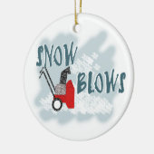 Sneeuwbalg Keramisch Ornament (Links)