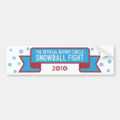 Sneeuwbalgevecht bumper sticker (Voorkant)