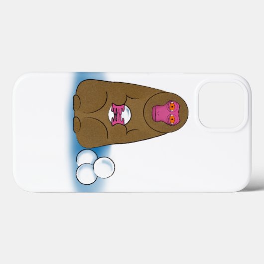 Sneeuwbalgevecht Case-Mate iPhone Case (Achterkant (horizontaal))