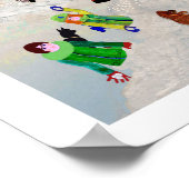 Sneeuwbalgevecht LeeMarie's Creative Design Poster (Hoek)
