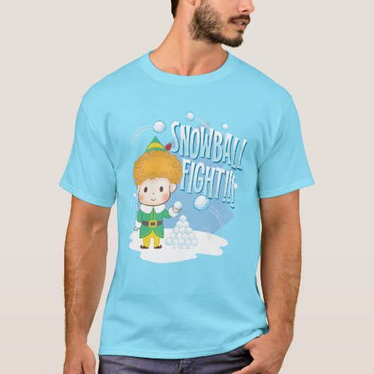 Sneeuwbalgevecht met Buddy de Elf! T-shirt (Voorkant)