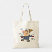 Sneeuwbalgevecht Tote Bag (Achterkant)