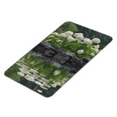 Sneeuwbalhortensia met reflecties magneet (Linkerzijde)