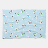 Sneeuwbalken en sneeuwpannen theedoek (Horizontaal)