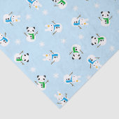 Sneeuwbalken en sneeuwpannen tissuepapier (Detail)