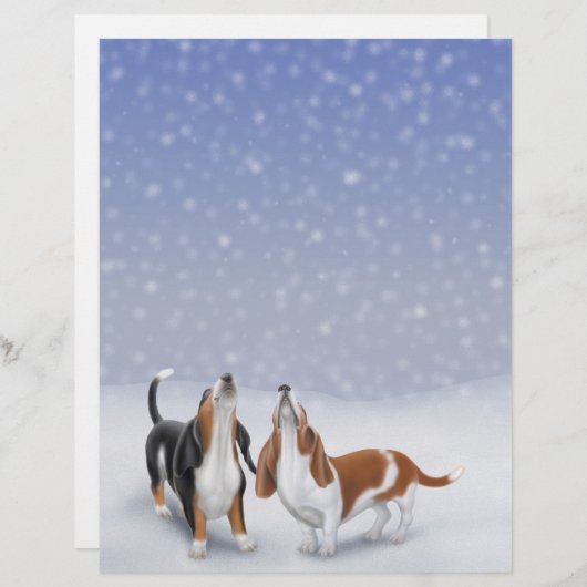 Sneeuwbalken Letterhoofdbankierwerk (Voorkant / Achterkant)