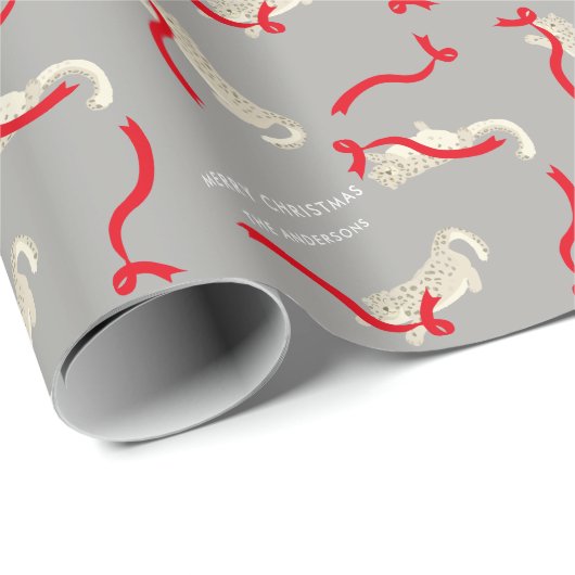 Sneeuwbalkpapier met rode koolstof-koolstof cadeaupapier (Rol Hoek)