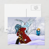 Sneeuwballen! Briefkaart (Voorkant / Achterkant)