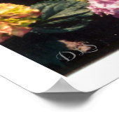 Sneeuwballen in roze en Paars door TDGallery Poster (Hoek)