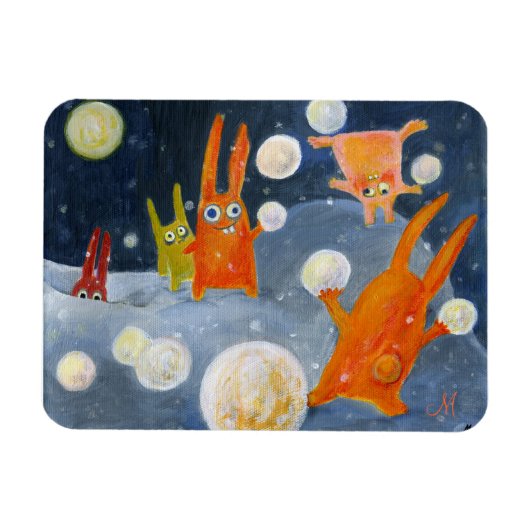 sneeuwballen magneet (Horizontaal)