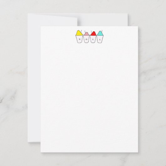 Sneeuwballen New Orleans Notitiekaartje (Voorkant)