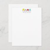 Sneeuwballen New Orleans Notitiekaartje (Voorkant / Achterkant)