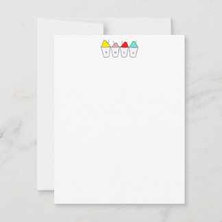 Sneeuwballen New Orleans Notitiekaartje