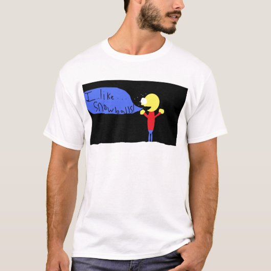 Sneeuwballen T-shirt (Voorkant)