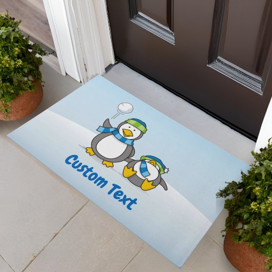 Sneeuwballende Pinguïns Deurmat
