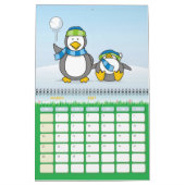 Sneeuwballende pinguïns kalender (Mar 2027)