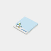 Sneeuwballende Pinguïns Post-it® Notes (Schuin)