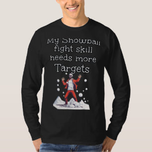 Sneeuwballer in trainingspak heeft meer doelen nod t-shirt