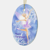 Sneeuwballetsieresornament (aanpasbaar) keramisch ornament (Links)