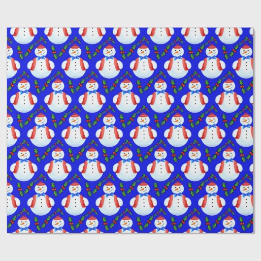 sneeuwbalpapier voor kerstmis cadeaupapier (Vlak)